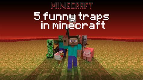 Minecraft 5 Funny Traps To Kill Your Friends Youtube