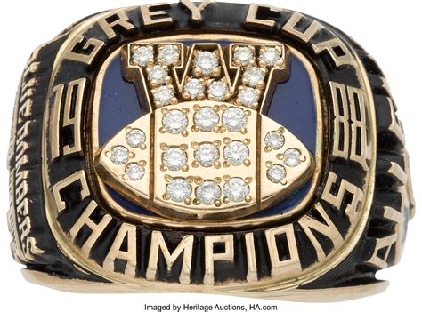 The 107th grey cup decided the champion of the 2019 season in the canadian football league (cfl). 1988 Winnipeg Blue Bombers Grey Cup Championship Ring ...