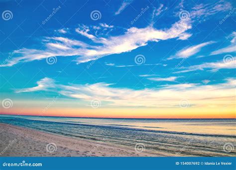Summer Sunset In Tropical Vacation Scenery Stock Photo Image Of
