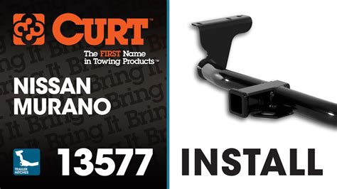 Trailer Hitch Install Curt 13577 On A Nissan Murano Youtube