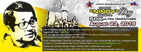 Senator aquino, along with his wife corazon, are attributed as leading lights in. Ninoy Aquino Day 50K Ultra Marathon 2015 @ Tarlac ...