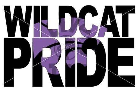 Wildcat Pride Cat Cutout Svg File Etsy