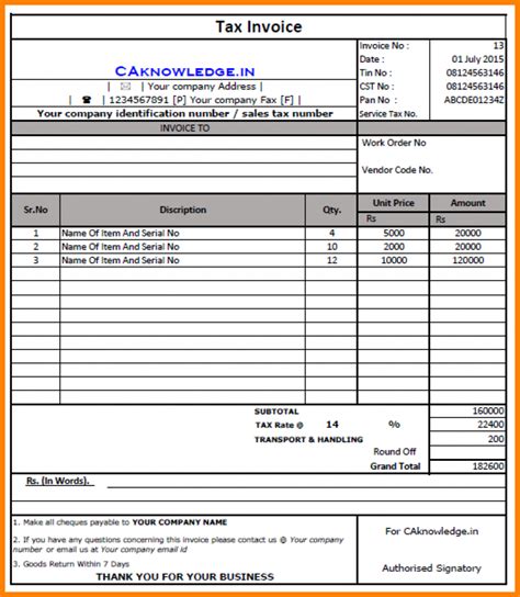 Customize Our Free Uae Vat Invoice Template Excel For Free By Uae Vat Invoice Template Excel