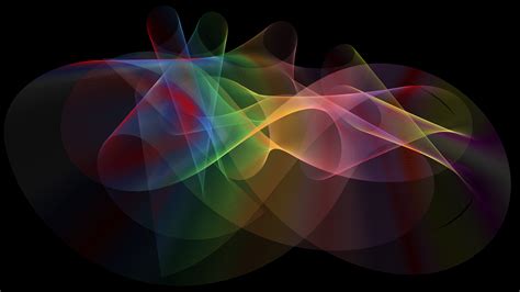 Art Wallpaper With Abstract Colorful Prismatic Lines Hd