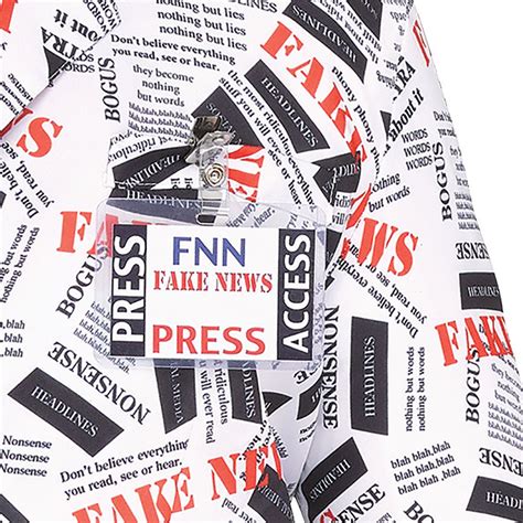 Mens Fake News Reporter Costume Image 3 Party Stores Halloween