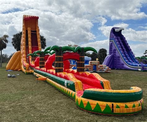 Aztec Falls Water Slide Sl South Florida Bounce