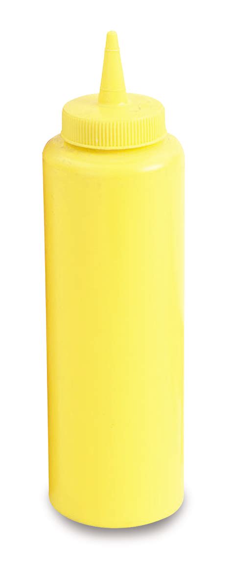 12 Ounce Slim Profile Squeeze Dispenser In Yellow Vollrath Foodservice
