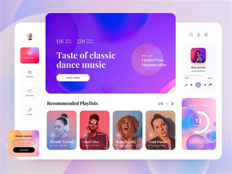 Music Player Web Application By Ahmed Manna For Unopie Design On Dribbble