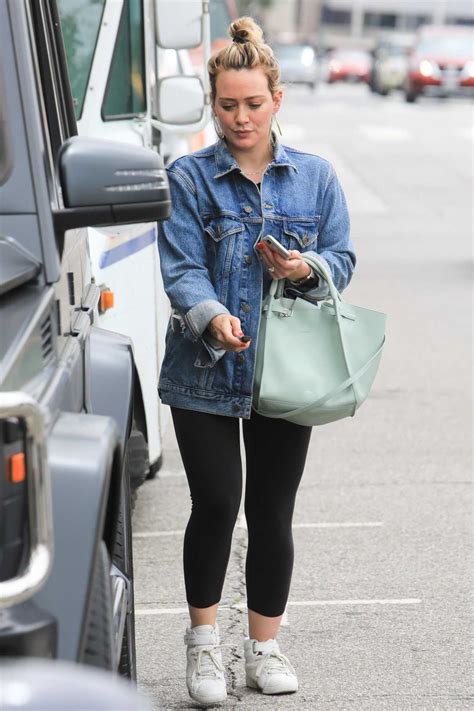 Hilary Duff In A Blue Denim Jacket Was Seen Out In La 07082019 4 Lacelebsco
