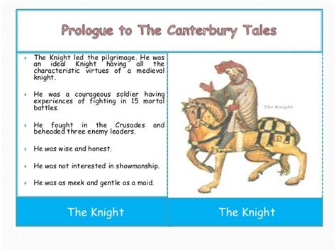 Prologue To The Canterbury Tales