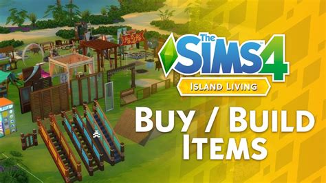 The Sims 4 Island Living Full Buy Build Items Overview Youtube