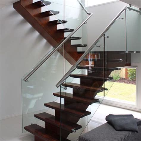Straight Stair With Glass Railing Ssr62 Spindle Stairs And Railings
