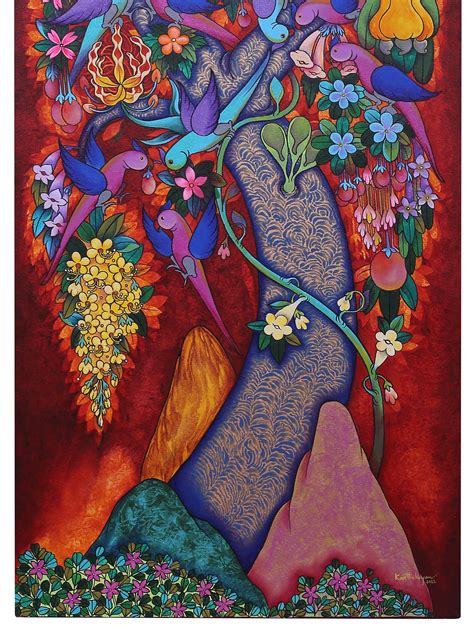 Nature’s Symphony | Modern Art | With Frame | Exotic India Art