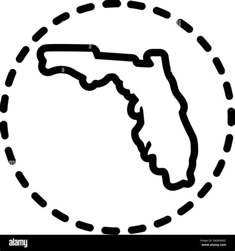 Florida Map Stock Vector Images Alamy