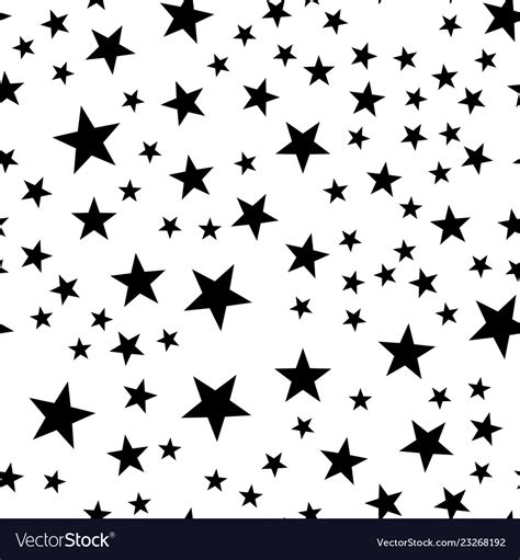 Star Seamless Pattern Night Space Or Christmas Vector Image