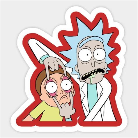 Rick And Morty Open Your Eyes Decal Sticker Rick And Morty Stickers
