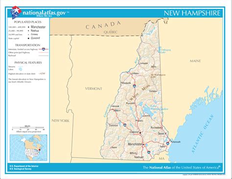 Map Of New Hampshire Street Map Online Maps And