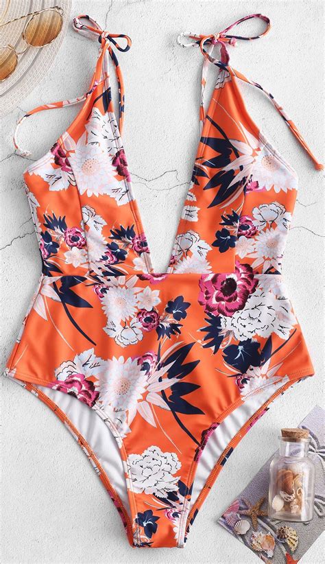 Sexy Yet Modern Our Floral Print One Piece Swimsuit Has Both It Has