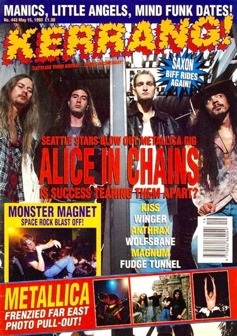 Alice In Chainskerrang Magazine May 15 1993 Alice In Chains