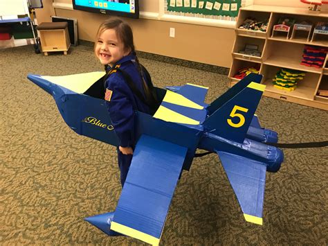Cardboard Fighter Jet Costume