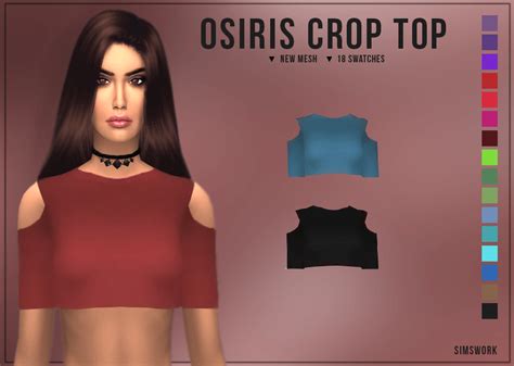 Osiris Crop Top Crop Tops Sims 4 Maxis Match Cc Sims 4 Maxis Match