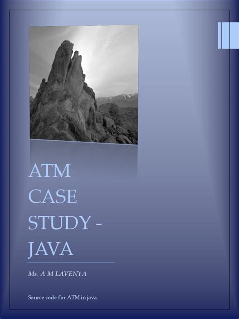 Atm Case Study Code Java Method Computer Programming Automated