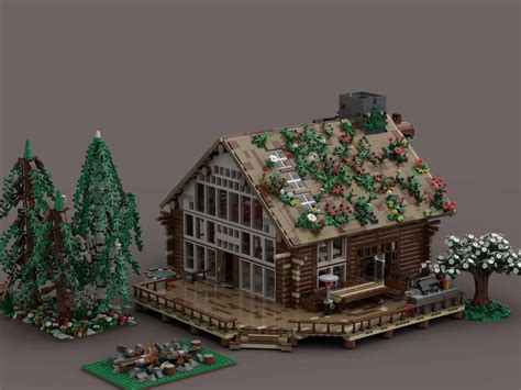 Lego Moc Cabin The Forest Loghouse By Theforester Rebrickable