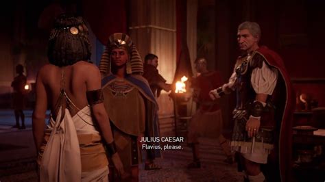 Assassin S Creed Origins Cleopatra Meets Julius Caesar YouTube