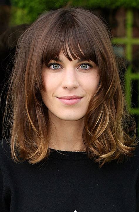 Love The Fringe And Long Bob And Color Choppy Bob Hairstyles Fringe