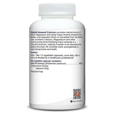 Nhg Pharmacy Online Vita Seaweed Calcium 60s