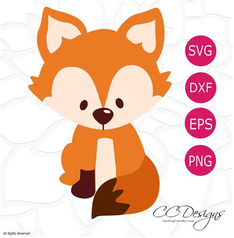 Silhouette Baby Fox Svg 255 Svg File For Silhouette Free Svg Cut