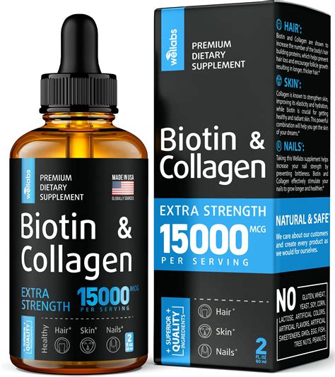 Buy Premium Biotin And Collagen Hair Growth Drops Potent Us Made Hair Growth Product Y Skin
