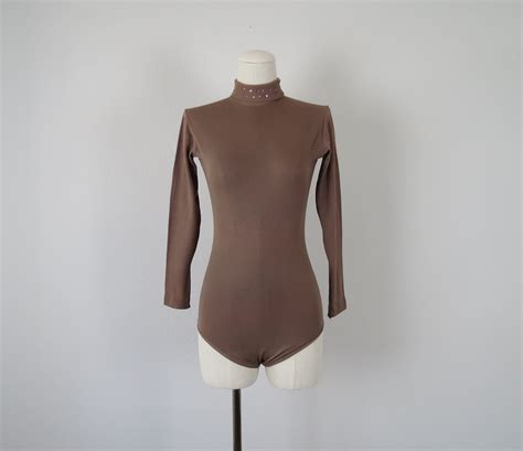 vintage 1960s body suit dance costume leotard bejeweled etsy
