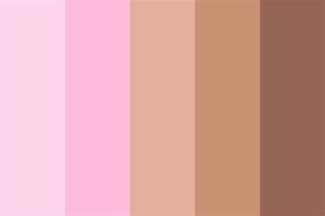 Soft Pink And Brown Color Palette