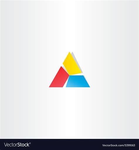 Red Yellow Blue Triangle Business Logo Royalty Free Vector