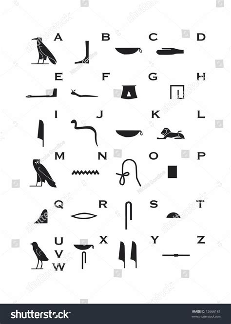 Hieroglyphen abc zum ausdrucken : hieroglyphics alphabet Gallery