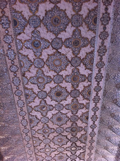 Detail Of Ceiling Mosaic Jal Mahal Jaipur 1 March 2012 India Travel