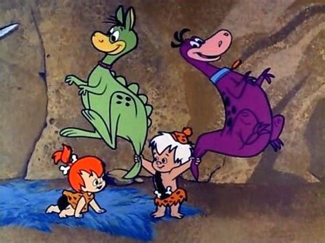 Pebbles Bamm Bamm Dino And Hoppy Cartoon Tv Shows Classic Cartoon