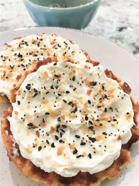 Shredded cheese, shredded cheese, dried oregano, almond flour and 7 more. On low carb but craving a bagel with everything? A chaffle with cream cheese is so good you will ...