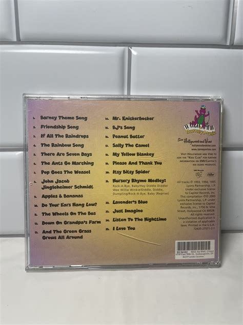 Barneys Greatest Hits The Early Years Cd 2000 Barney Music
