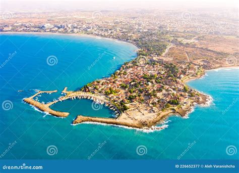 Aerial View Of Ancient Side Town Antalya Province Turkey Stock Image