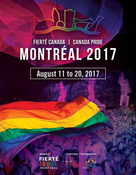 Canada Pride Montréal 2017 Fierté Montréal Montreal Canada O Canada