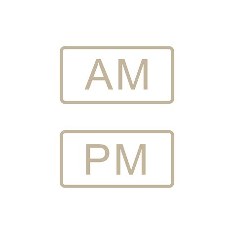 Time Of Am And Pm Sign 27745365 Png