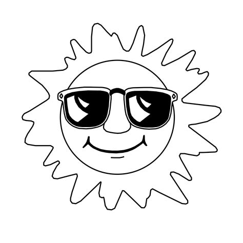 Sun Coloring Pages For Kids Coloring Pages