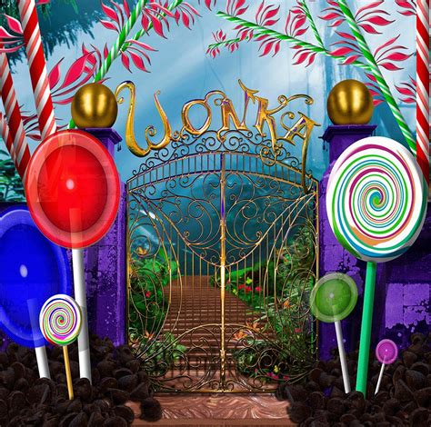 Willy Wonka Chocolate Factory Photo Booth Birthday Party Etsy