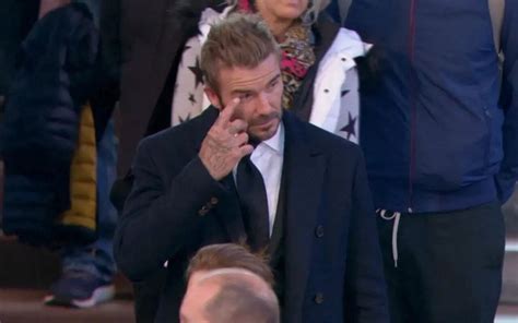 David Beckham Cries As He Walks Past Queen Elizabeths Coffin