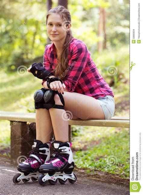 Beautiful Girl On Rollerblades Download From Over 60 Million High
