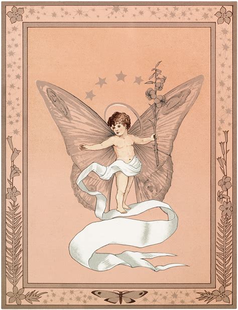 Vintage Butterfly Fairy Image The Graphics Fairy
