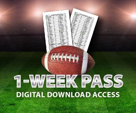 Check spelling or type a new query. Football 1-Week Pass - Printable Parlay Cards