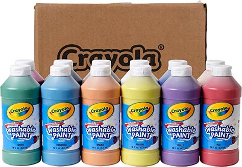 Crayola Assorted Paint Washable Paint Bottle Tempera And Poster Paint